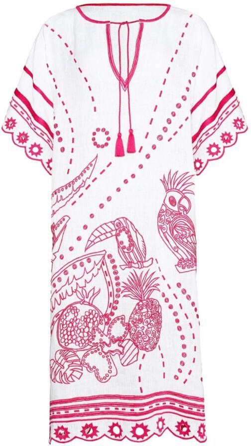 ERES Mini-jurk met borduurwerk Roze