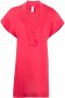 ERES Mini-jurk met V-hals Roze - Thumbnail 1