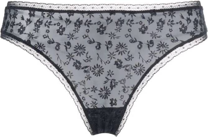 ERES String met bloemenprint Blauw
