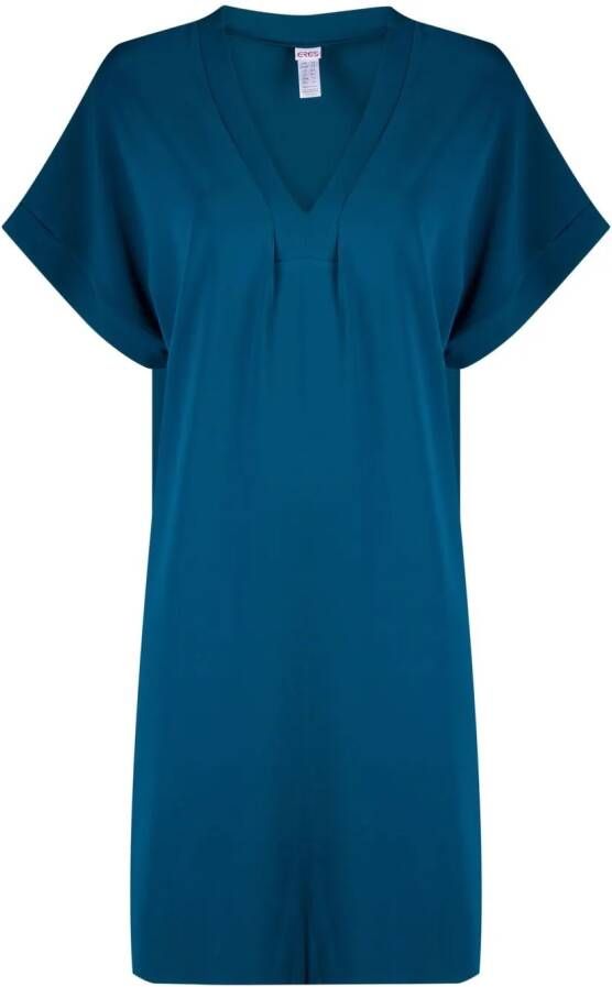 ERES Wikkeljurk met korte mouwen Blauw
