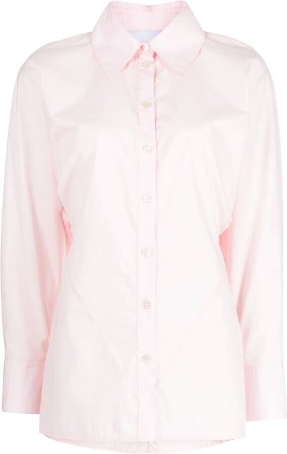 Erika Cavallini Button-up blouse Roze