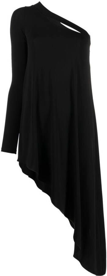 Erika Cavallini Asymmetrische blouse Zwart