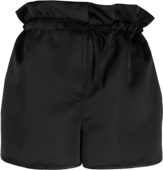 Erika Cavallini Shorts met trekkoordtaille Zwart