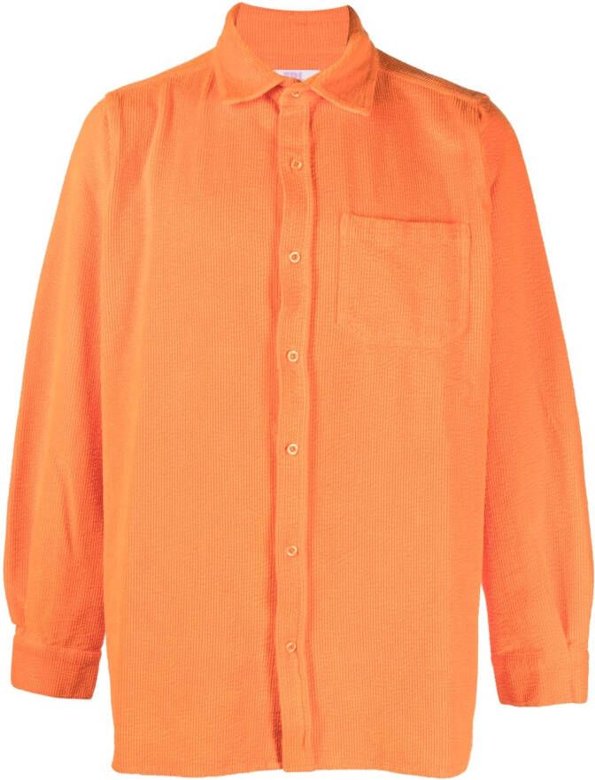 ERL Overhemd met geborduurd logo Oranje