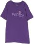 ERL T-shirt met tekst Paars - Thumbnail 1