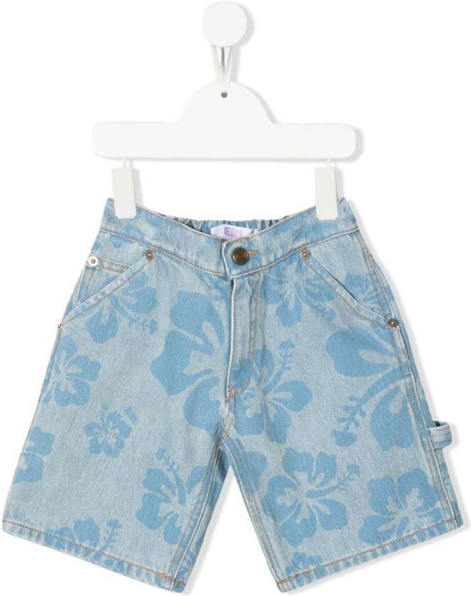 ERL KIDS Shorts met elastische taille Blauw