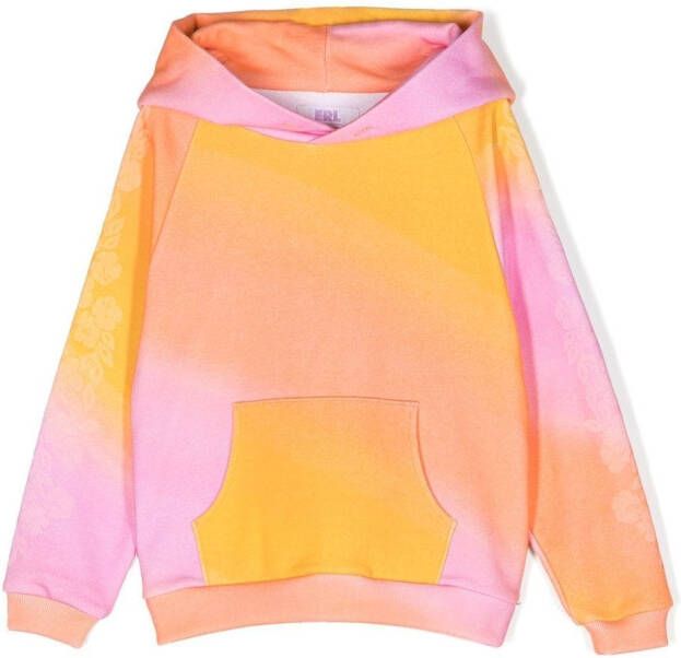 ERL KIDS Tweekleurige hoodie Geel