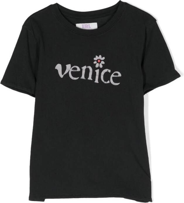 ERL KIDS T-shirt met print Zwart