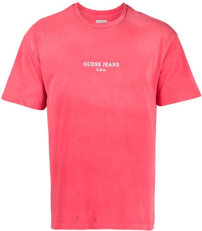 GUESS USA T-shirt met logoprint Rood