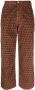 ERL Broek met logoprint Bruin - Thumbnail 1