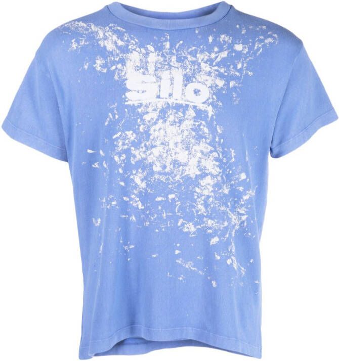 ERL T-shirt met tekst Blauw