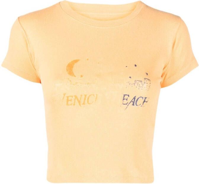 ERL Katoenen T-shirt Oranje