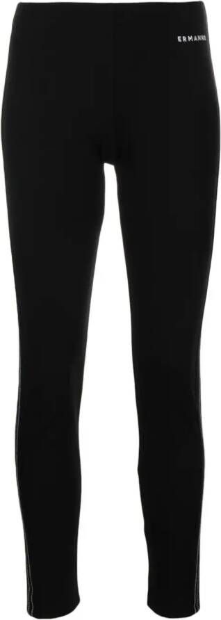 ERMANNO FIRENZE Legging met borduurwerk Zwart