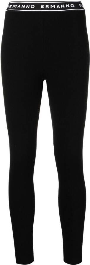 ERMANNO FIRENZE Legging met logoband Zwart