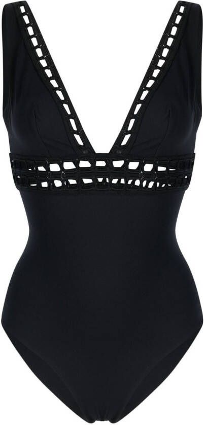 Ermanno Scervino Badpak met watervalhals Zwart