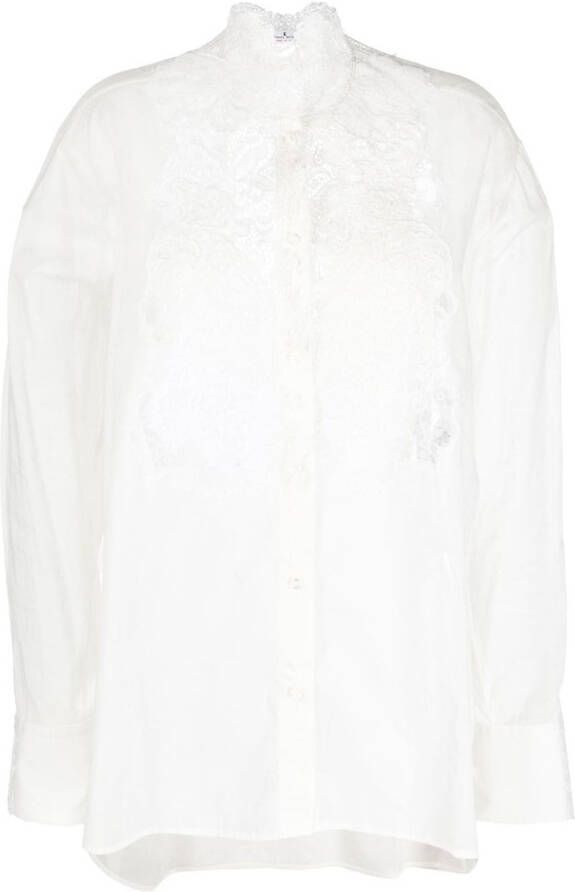 Ermanno Scervino Blouse met lange mouwen Wit