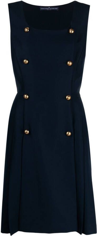 Ermanno Scervino Geplooide mini-jurk Blauw