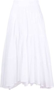 Ermanno Scervino cotton pleated skirt Wit