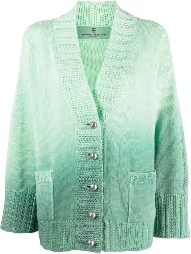 Ermanno Scervino Gebreid vest Groen