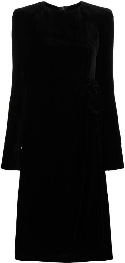 Ermanno Scervino Gesmockte jurk Zwart