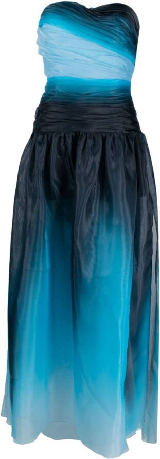 Ermanno Scervino Strapless jurk Blauw