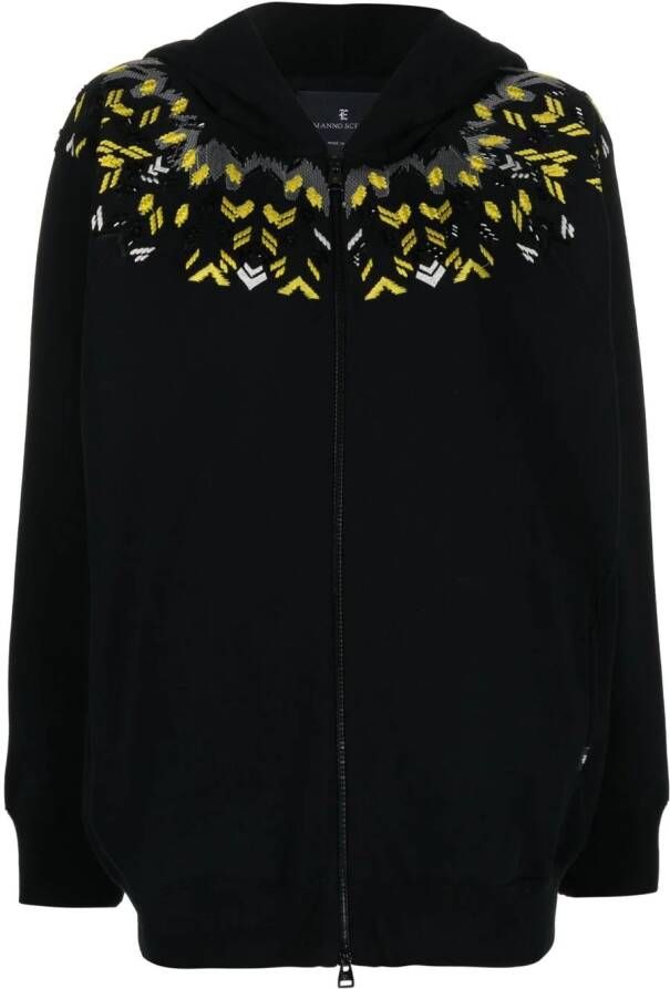 Ermanno Scervino Hoodie verfraaid met kralen Zwart