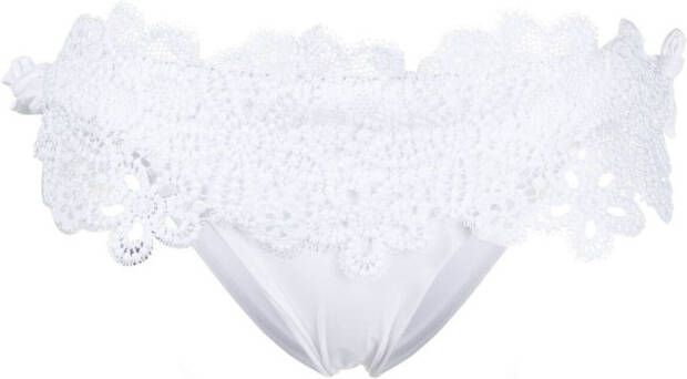 Ermanno Scervino Bikinislip met kant Wit