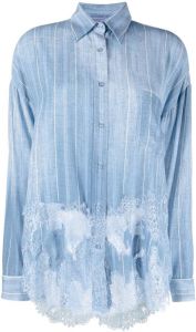 Ermanno Scervino Button-up blouse Blauw