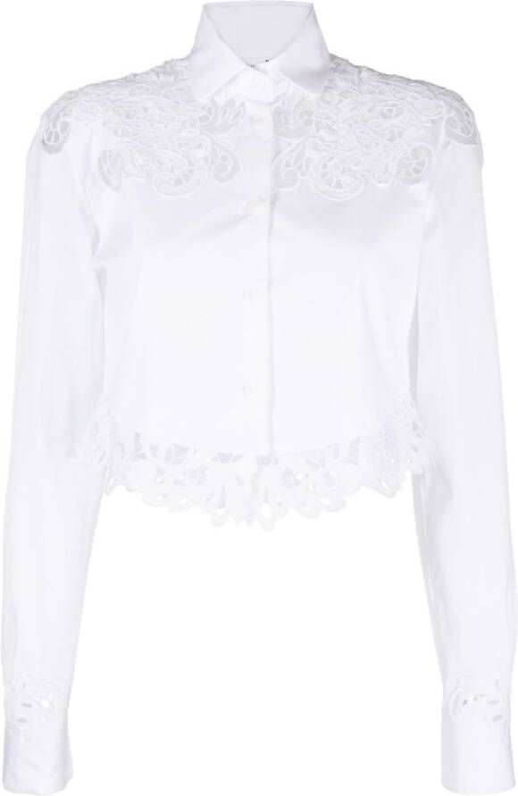 Ermanno Scervino Cropped T-shirt Wit