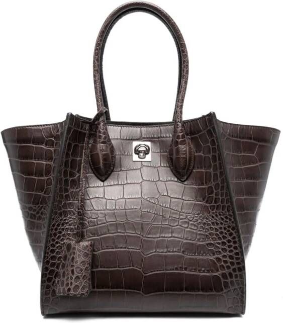 Ermanno Scervino Maggie leren shopper Bruin