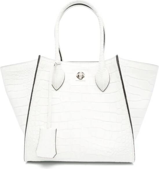 Ermanno Scervino Maggie leren shopper Wit
