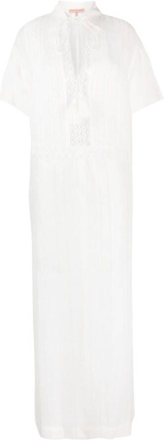 Ermanno Scervino Maxi-jurk met kanten detail Wit