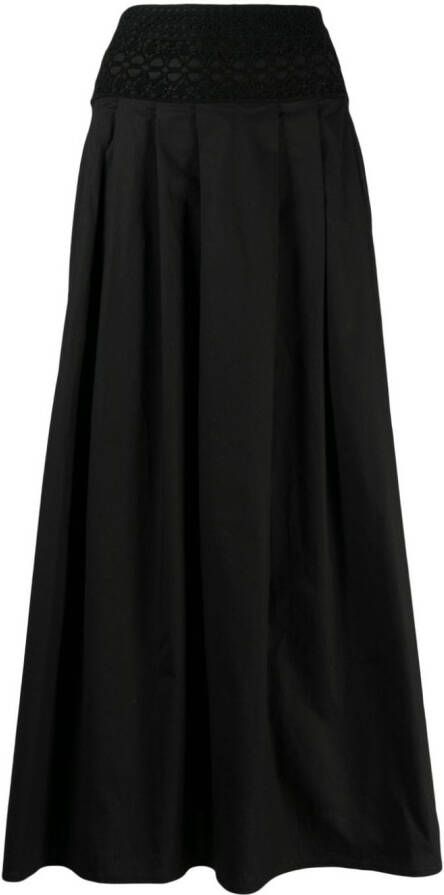 Ermanno Scervino Maxi-rok met gehaakt detail Zwart
