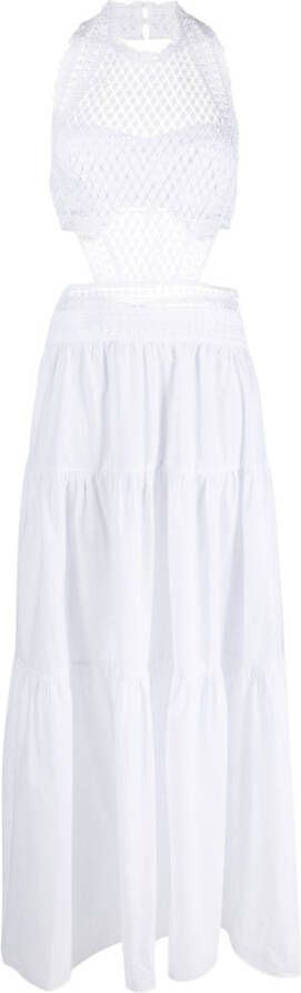 Ermanno Scervino Maxi-jurk met vlakken Wit