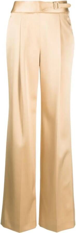 Ermanno Scervino High waist plooibroek Beige