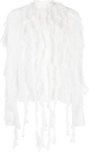 Ermanno Scervino Blouse met ruches Wit