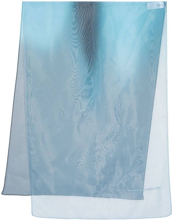 Ermanno Scervino Semi-doorzichtige sjaal Blauw