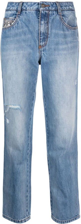 Ermanno Scervino Straight jeans Blauw