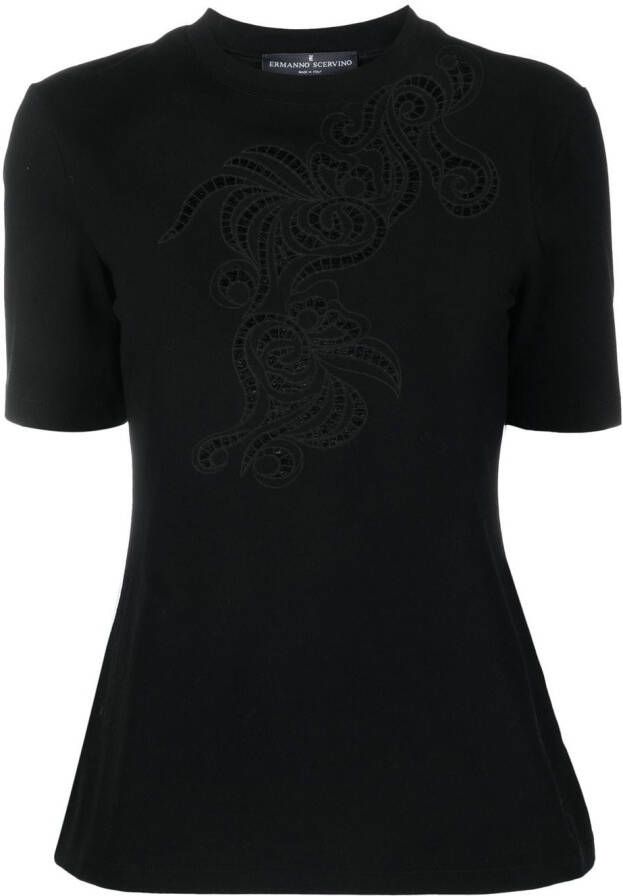 Ermanno Scervino T-shirt met uitgesneden detail Zwart
