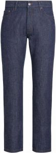 Zegna mid-rise slim-fit jeans Blauw