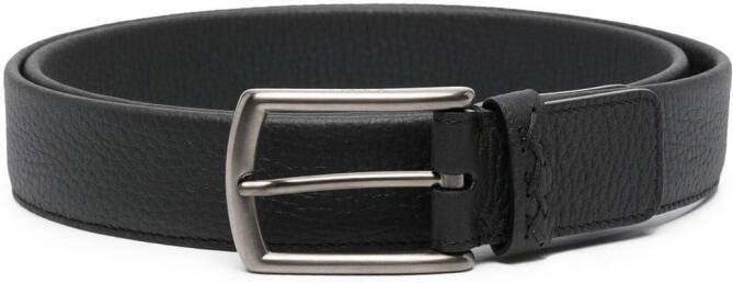 Zegna Leren riem Zwart