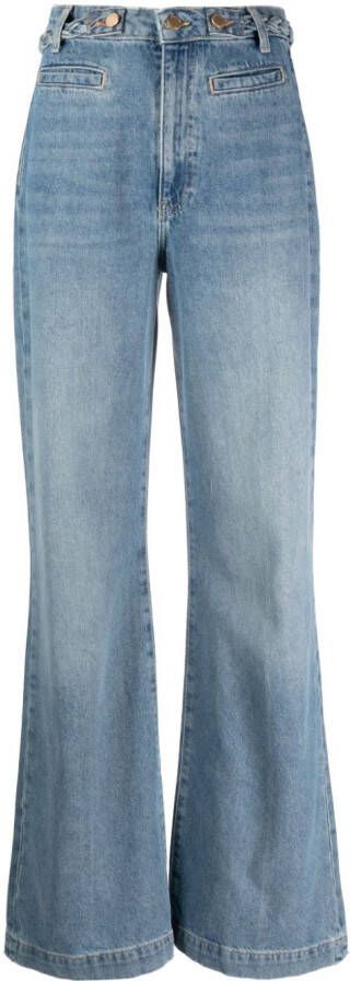 Essentiel Antwerp Jeans met gevlochten riem Blauw