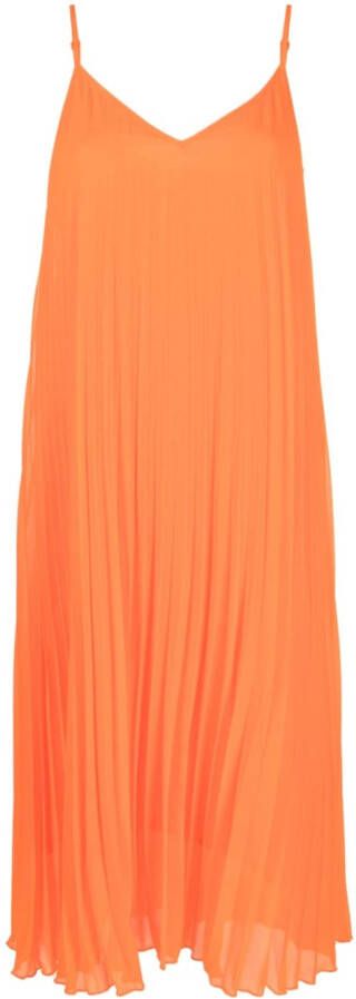 Essentiel Antwerp Geplooide jurk Oranje