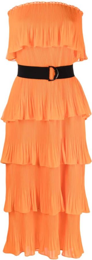 Essentiel Antwerp Strapless jurk Oranje
