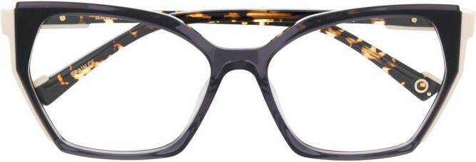 Etnia Barcelona Bril met schildpadschild design Zwart