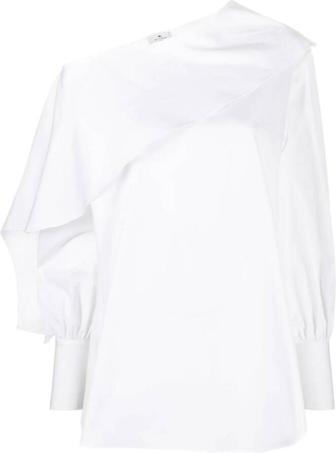 ETRO Asymmetrische blouse Wit
