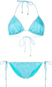 ETRO Bikini met paisley-print Blauw