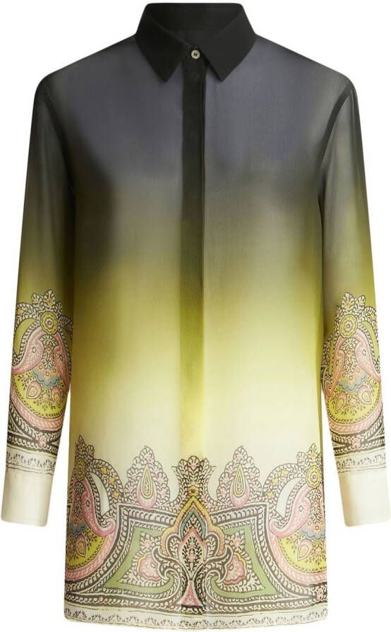 ETRO Blouse met paisley-print Geel