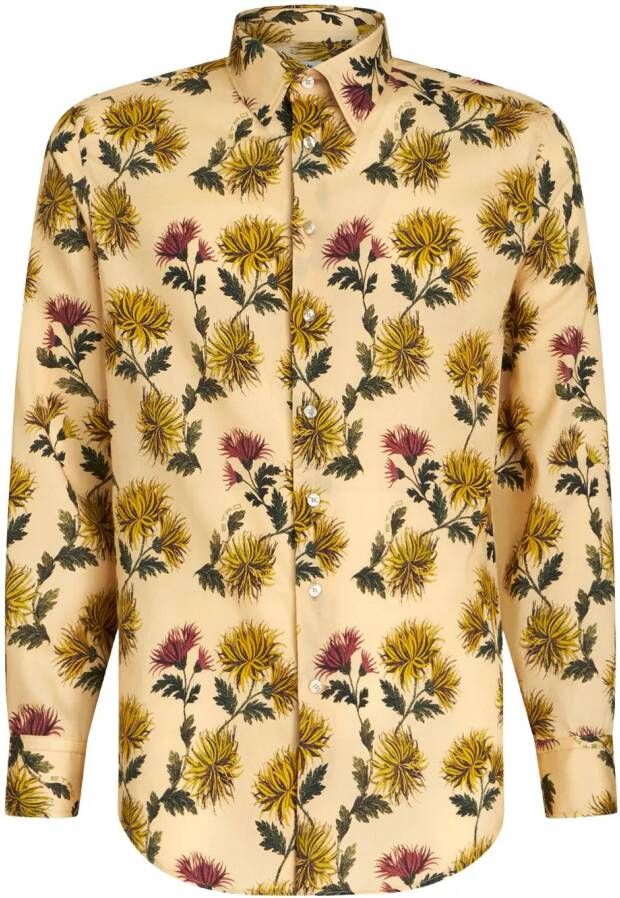 ETRO Overhemd met botanische print Geel