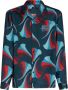 ETRO Bowlingshirt met bloemenprint Blauw - Thumbnail 1